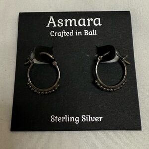 Sterling Silver Hoop Earrings Crafted in Bali
